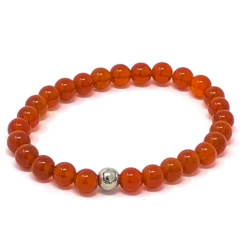 Mystech Mineral Stretch 7.83Hz Bracelet — Carnelian