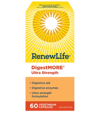 Renew Life® DigestMORE® Ultra Strength, 60 Capsules