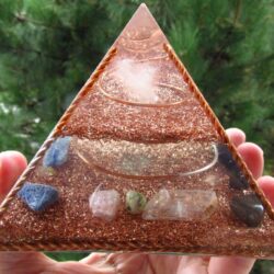 Fifth Element Copper Frame Orgone Pyramid