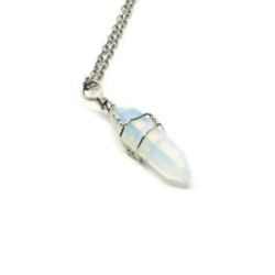 Mystech Hexagon Pillar 7.83Hz Necklace — Opalite