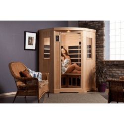 Radiant Health Saunas® EC-3H 3 Person Corner Elite Model