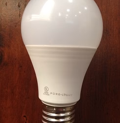 Pure-Light® LED A19 60W Bulb, Non-Dimmable