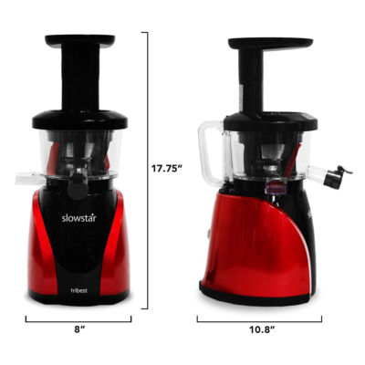 Tribest® Slowstar® Vertical Slow Juicer & Mincer, SW-2000-B, Red