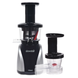 Tribest® Slowstar® Vertical Slow Juicer & Mincer, SW-2020-B, Silver